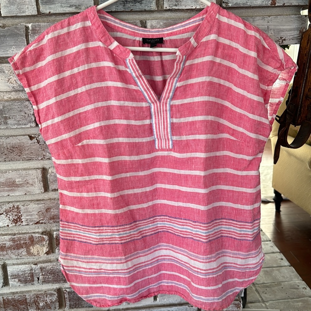 Talbots linen top, SP, great condition!